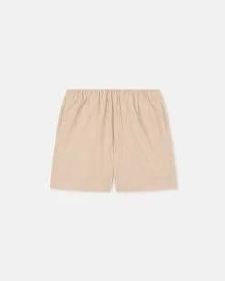 Nanushka Dylla - Tailored Light Poplin Shorts - Beige -Nanushka Fashion Store NW25SSST01873DYLLA BEIGE LIGHTPOPLIN