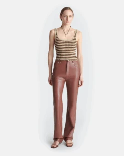 Nanushka Jacoba - Okobor™Alt-Leather Pants - Henna