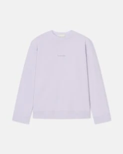 Nanushka Remy - Printed Cotton-Fleece Sweatshirt - Lilac/Black/Books