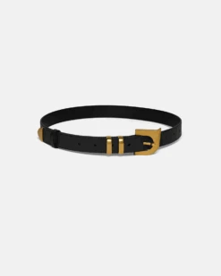 Nanushka Ryker - N' Monogram Belt - Black