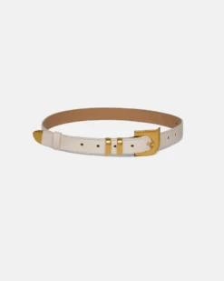 Nanushka Ryker - N' Monogram Belt - Off White