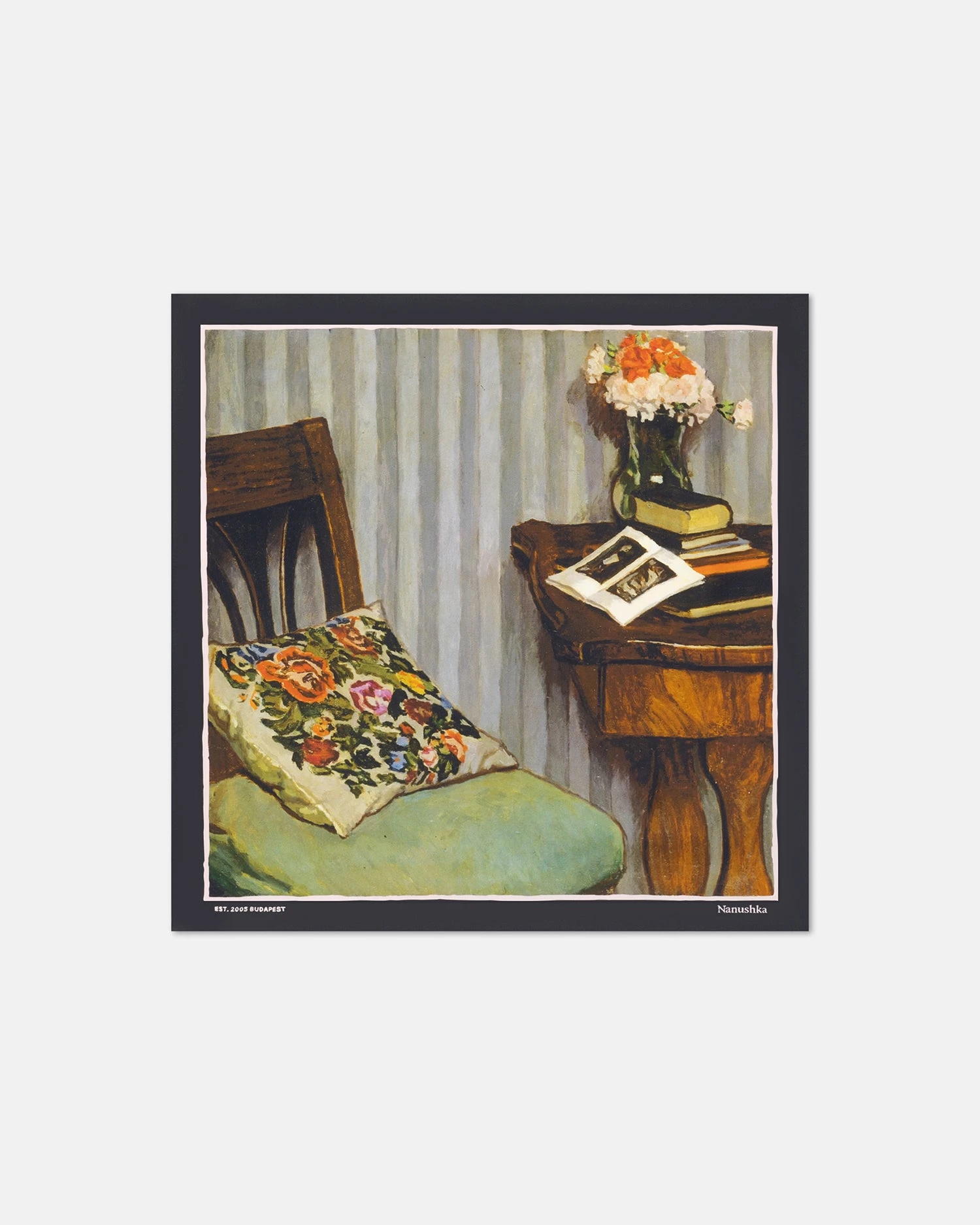 Nanushka Shoul - Printed Silk Scarf - Books 1 Nanushka Shoul - Printed Silk Scarf - Books