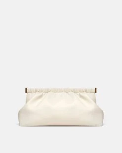 Nanushka The Bar Clutch - Alt-Nappa Clutch - Off White