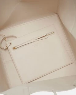 Nanushka Origami Tote Large - Alt-Nappa Tote - Off White -Nanushka Fashion Store THEORIGAMITOTELARGE OFFWHITE VEGANNAPPA 04