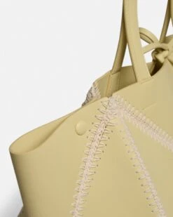 Nanushka Origami Tote - Alt-Nappa Crochet Tote - Moonbeam/Crème -Nanushka Fashion Store THEORIGAMITOTE MOONBEAM CREME ALT NAPPA CROCHET 05 0e331f46 1761 4a49 9092 e68f075e8031