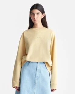 Nanushka Remy - Printed Cotton-Fleece Sweatshirt - Creme/Black/Gingerbread Heart -Nanushka Fashion Store nani011513333 2